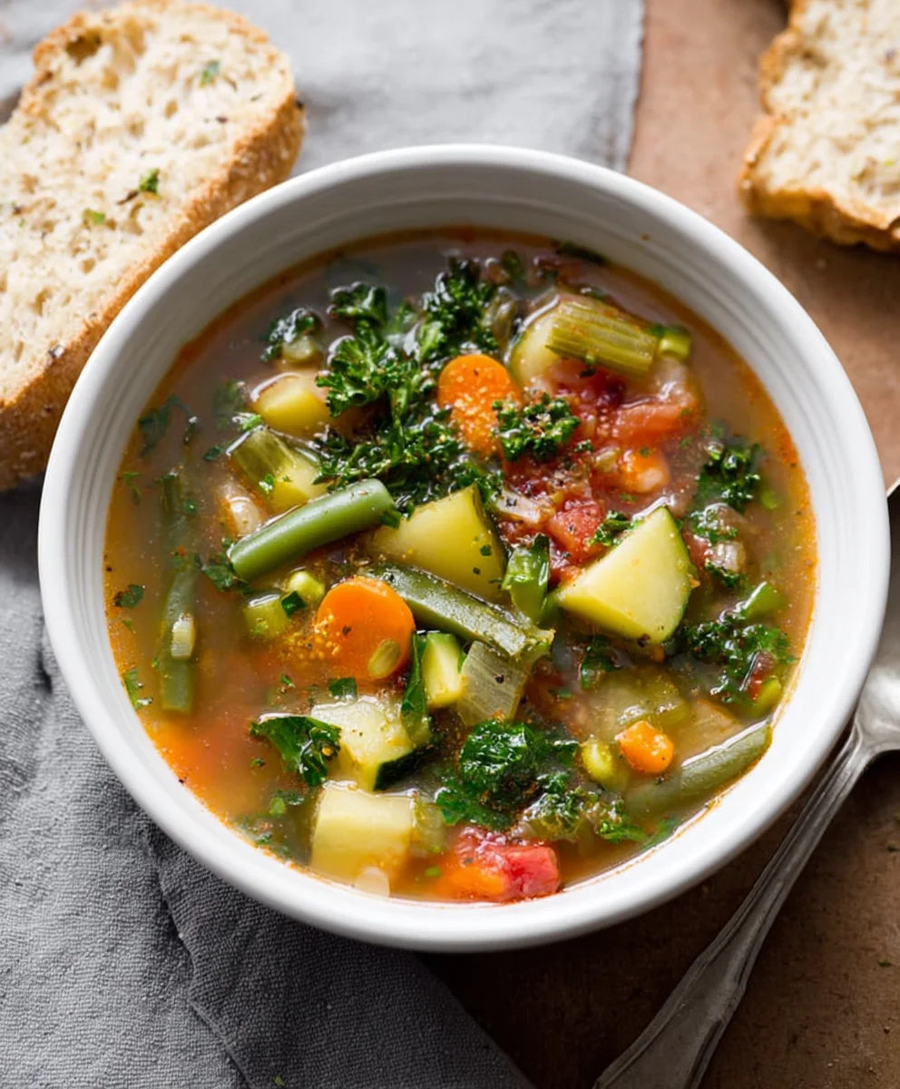 Hearty Vegetable Soup Recipe - Easy & Delicious