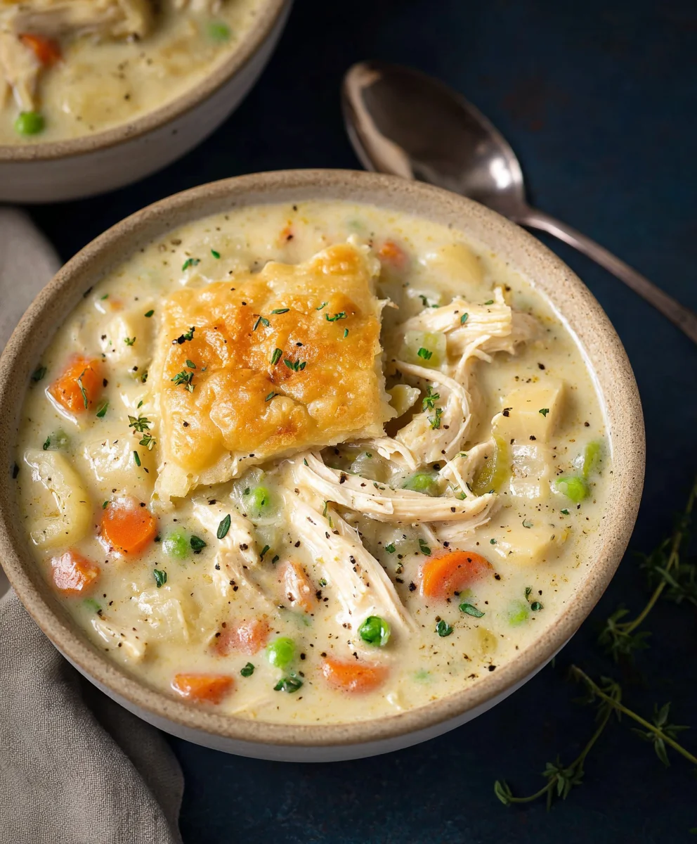 Hearty Chicken Pot Pie Soup - Easy Comfort Food