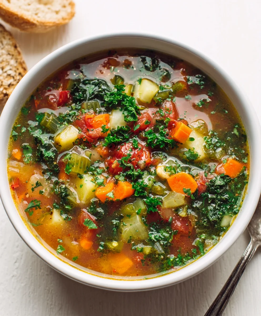 Hearty Vegetable Soup Recipe - Easy & Delicious
