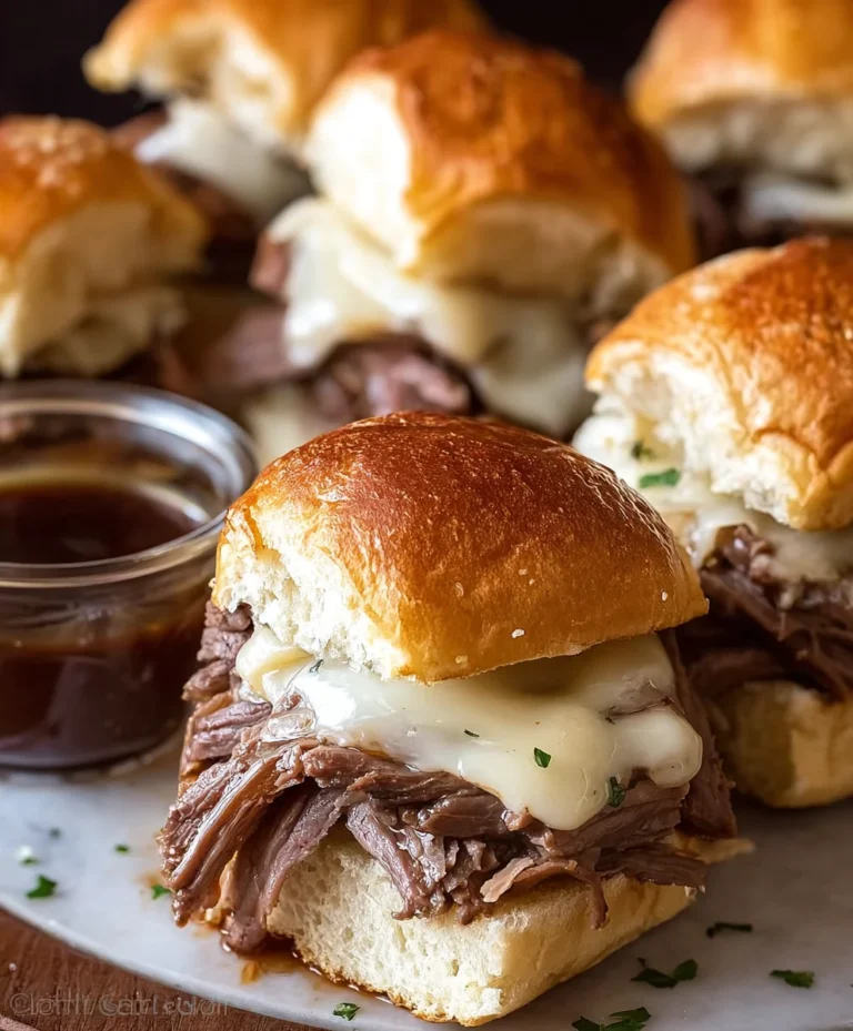 Easy French Dip Sliders-Flavorful Beef Bites