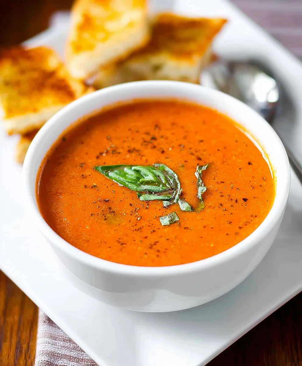 Roasted Tomato Basil Soup - Easy & Flavorful Recipe
