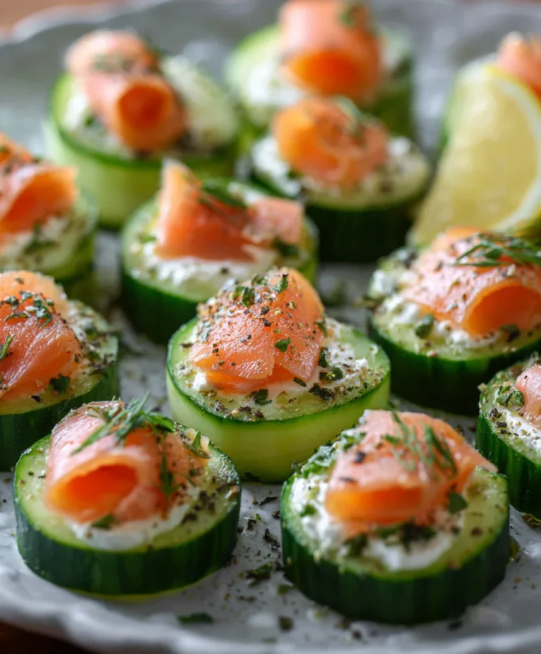 Cucumber Smoked Salmon Bites-Easy Appetizer