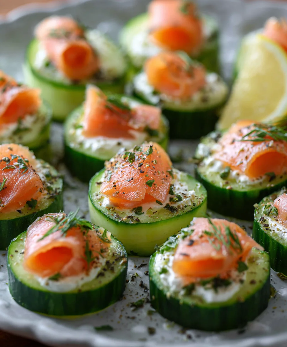 Cucumber Smoked Salmon Bites-Easy Appetizer