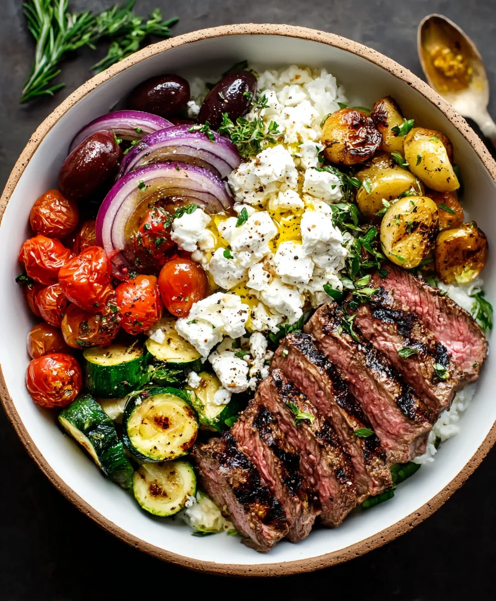 Mediterranean Beef Bowl Recipe- Easy & Flavorful