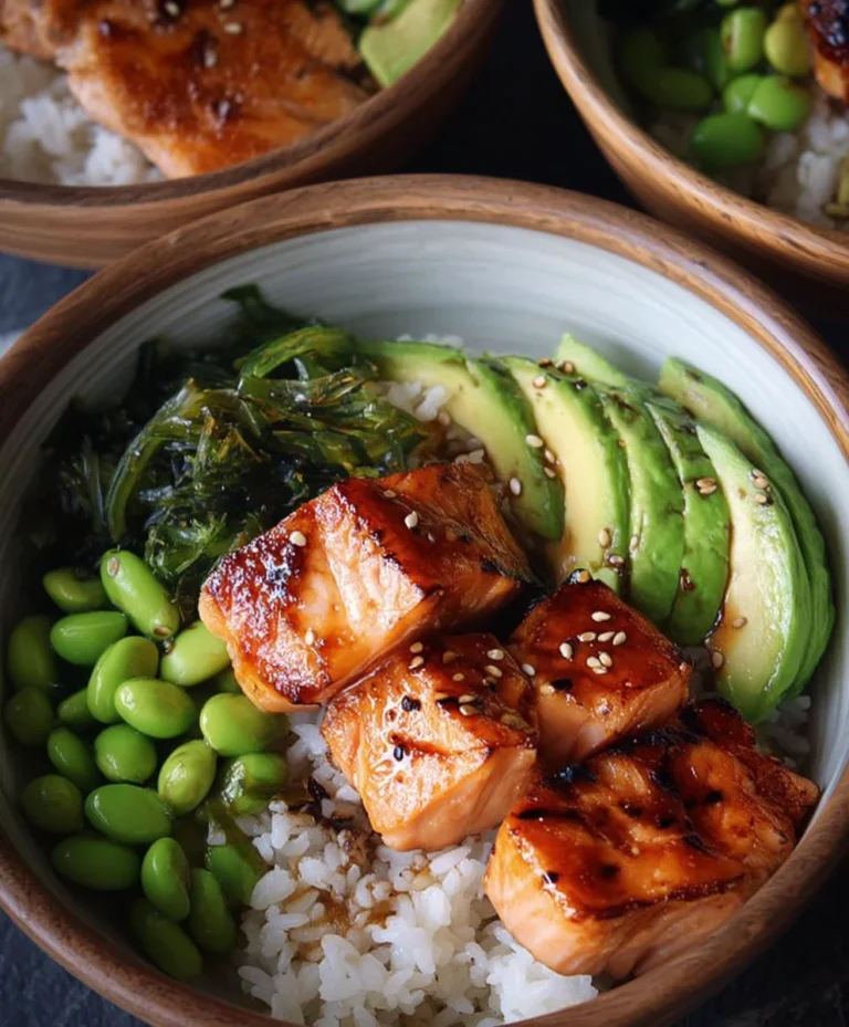 Easy Teriyaki Salmon Sushi Bowl – Gluten Free