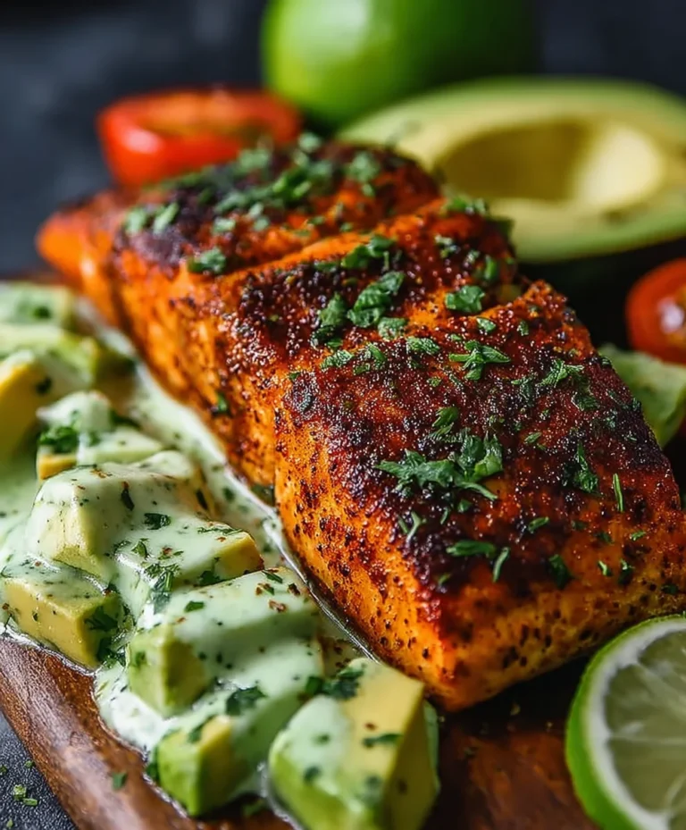 Cajun Salmon Avocado Lime-Healthy & Flavorful