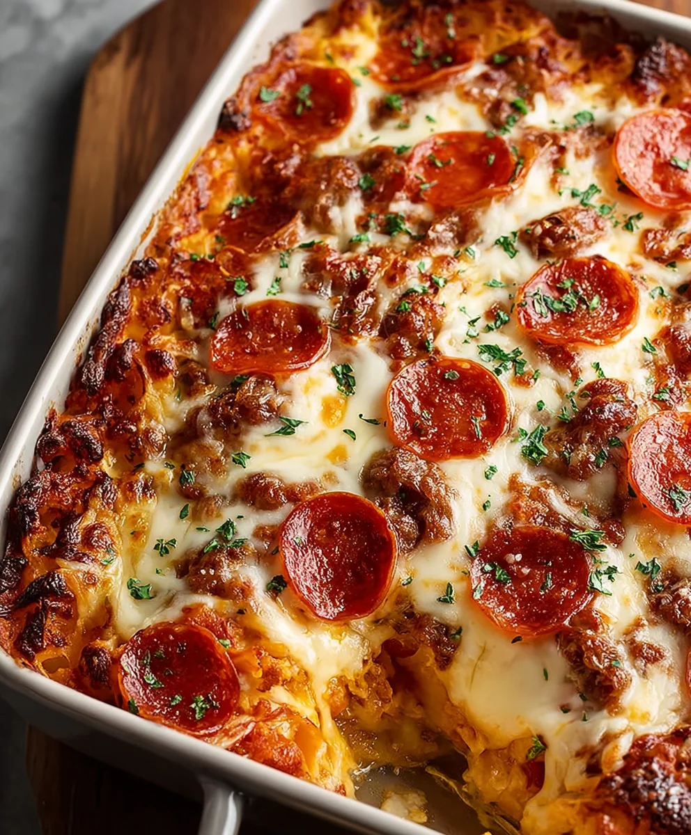 Bubble Up Pizza Casserole Recipe- Easy Dinner Delight