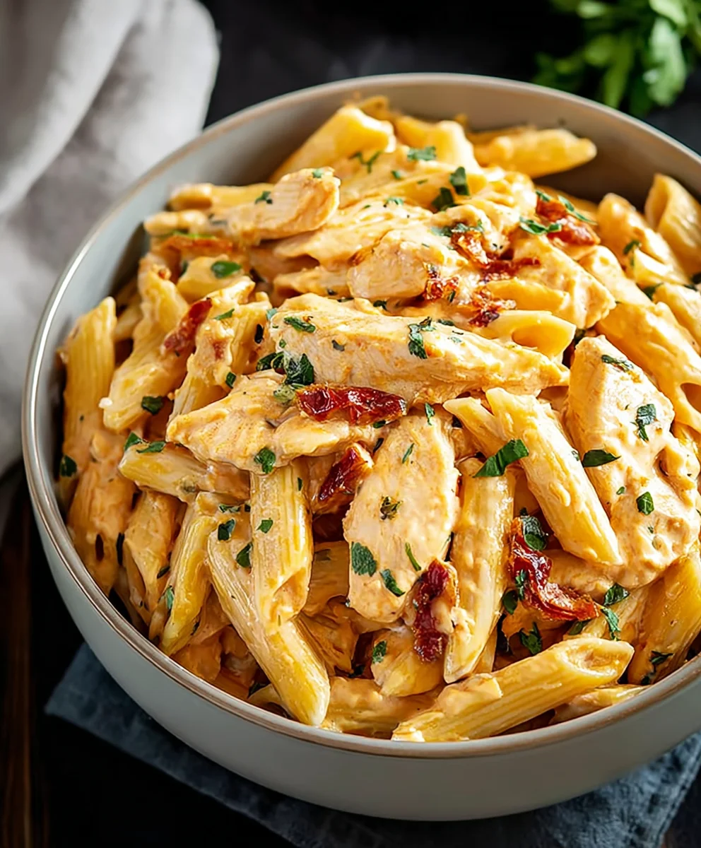 Crack Chicken Penne-Easy Creamy Pasta Bake