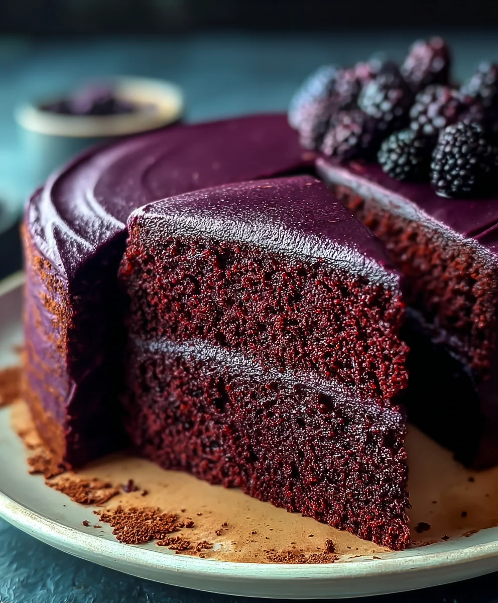 Delicious Purple Velvet Cake Recipe - Easy Bake