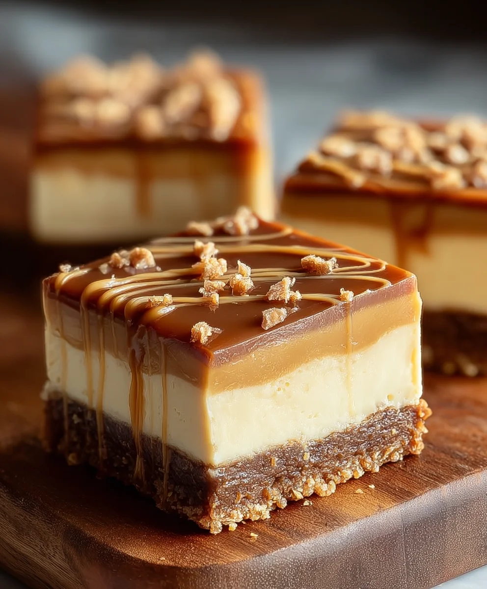 Decadent Dulce de Leche Cheesecake Bars-Sweet Treat