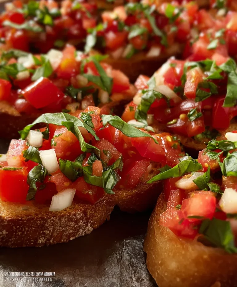 Easy Tomato Bruschetta Recipe- Fresh & Delicious