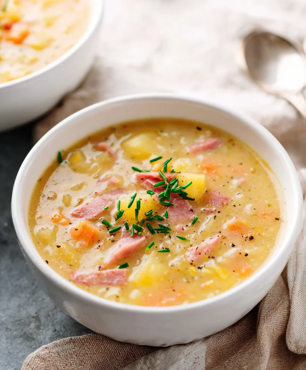 Hearty Beef-Beef Beef Ham Potato Soup-Delicious & Easy