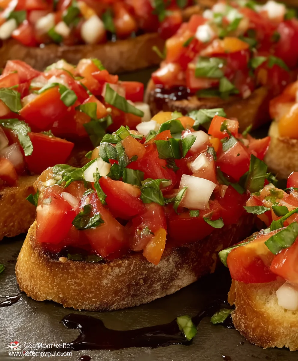 Easy Tomato Bruschetta Recipe- Fresh & Delicious