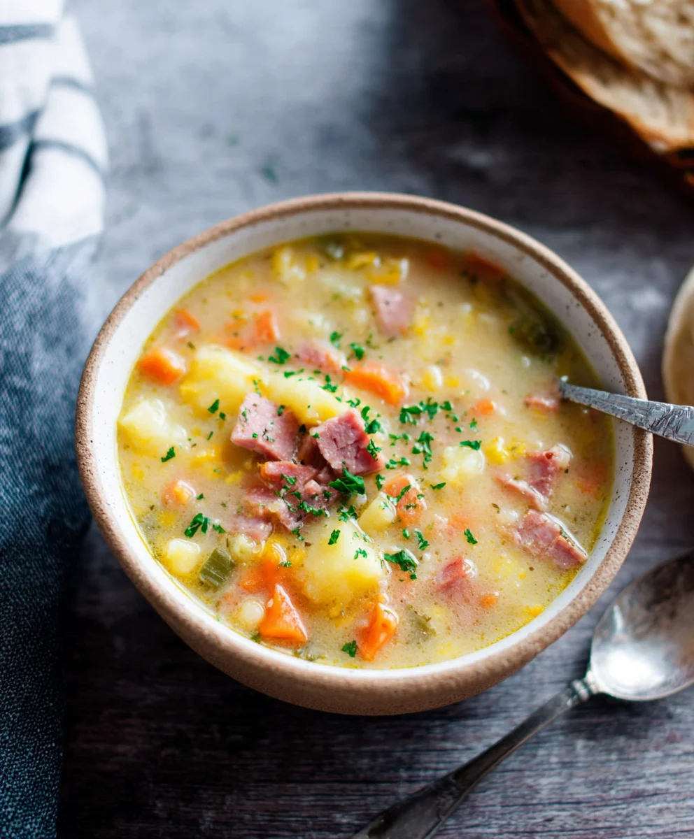 Hearty Beef-Beef Beef Ham Potato Soup-Delicious & Easy