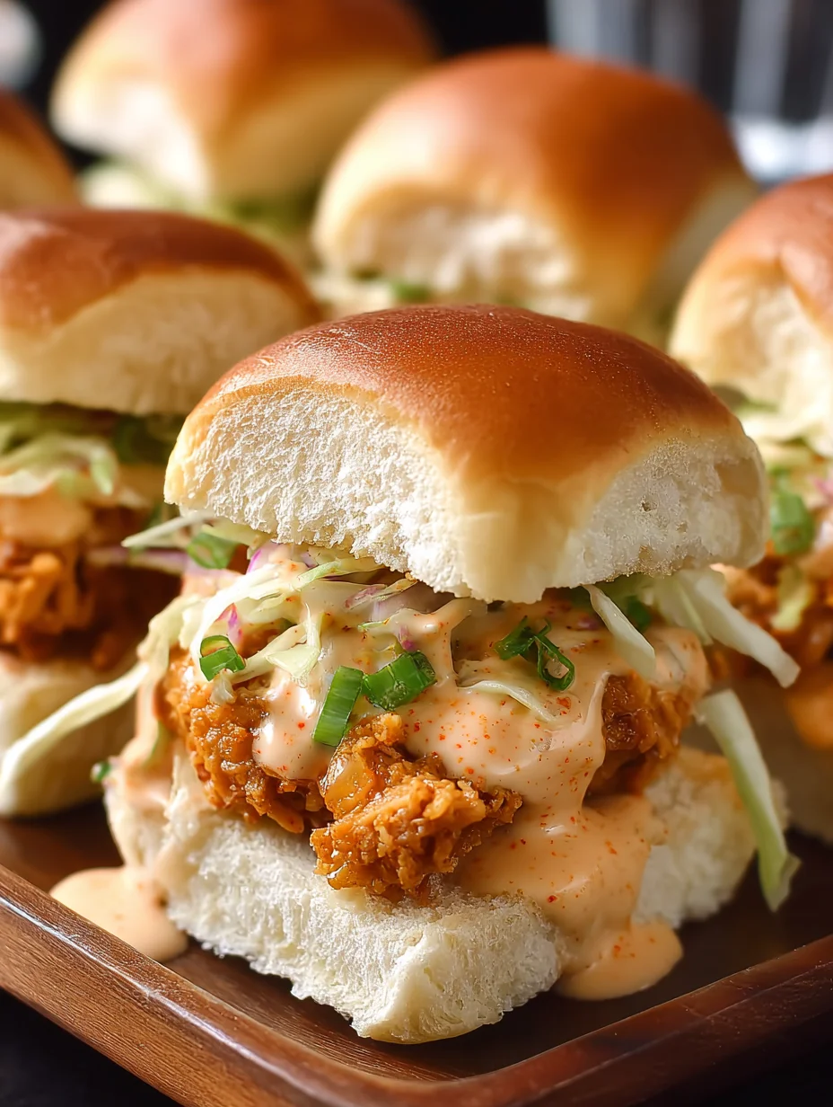 Easy Bang Bang Chicken Sliders-Quick & Spicy Recipe