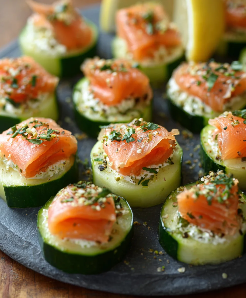 Cucumber Smoked Salmon Bites-Easy Appetizer