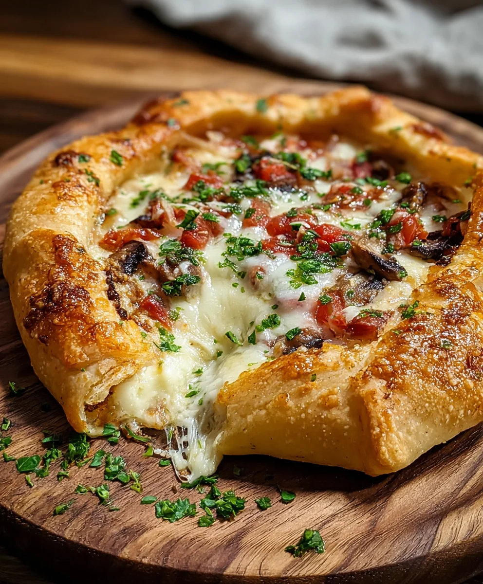Stuffed Brie Pizza Recipe- Creamy Gooey Delight