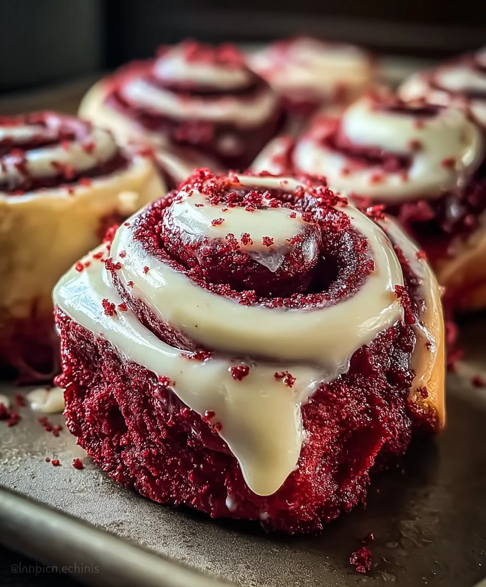 Decadent Red Velvet Cinnamon Rolls - Easy Recipe