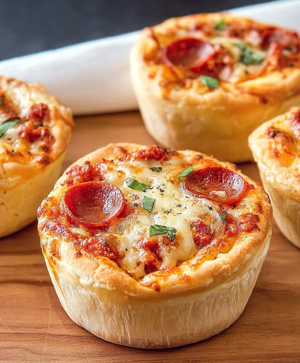 Mini Pizza Pot Pies - Delicious Beef Topping