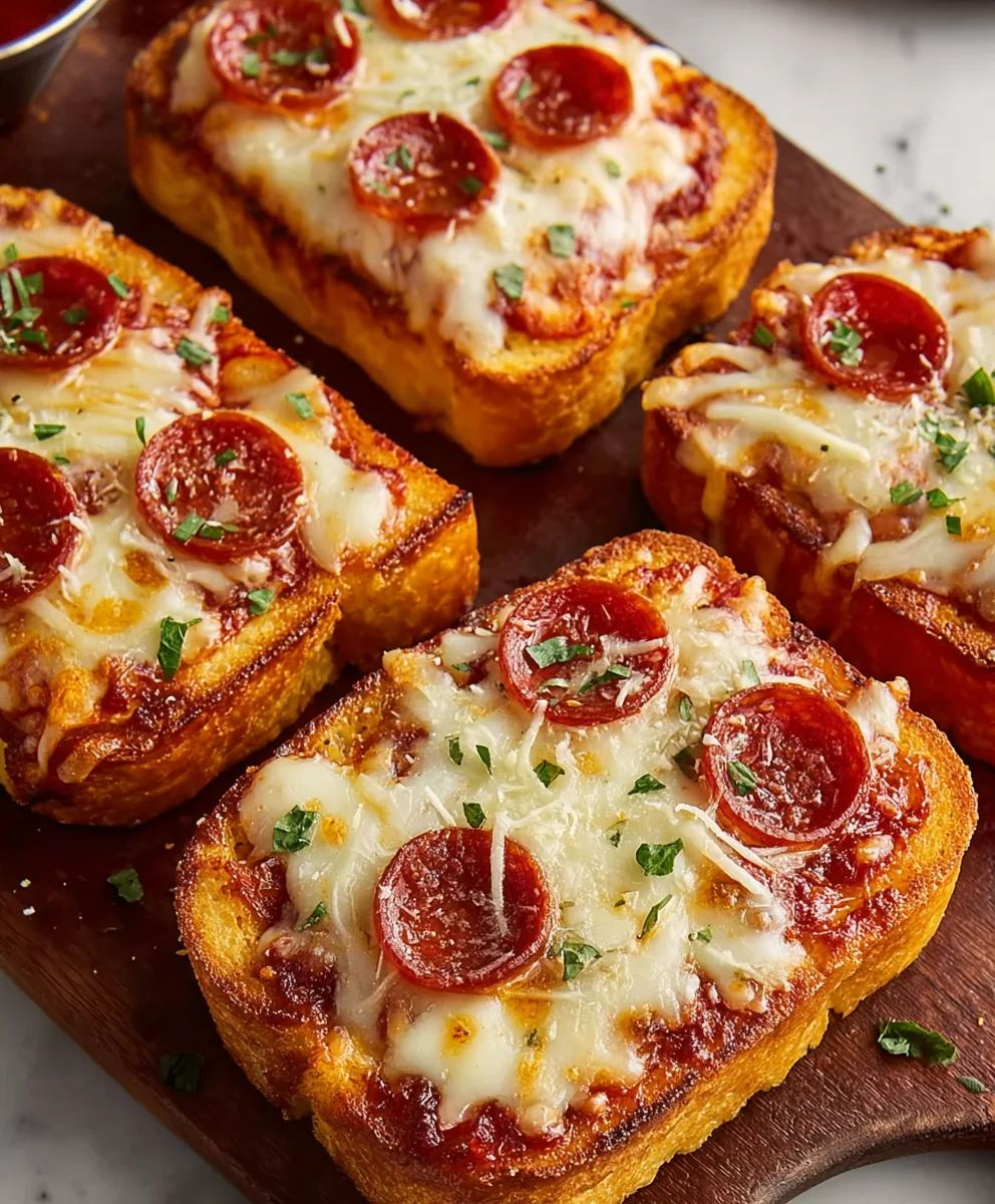 Texas Toast Garlic Bread Pizza Recipe