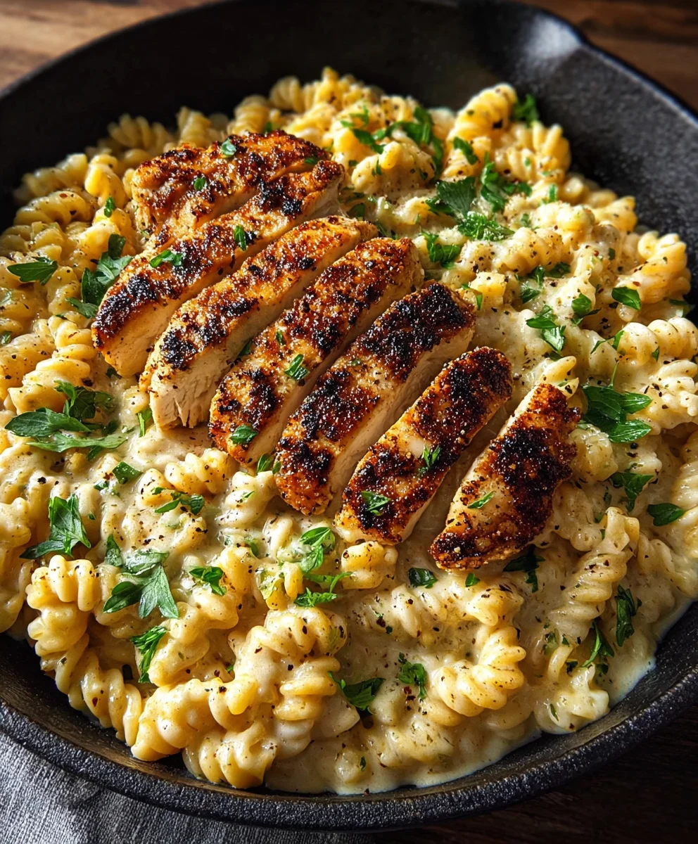 Creamy Chicken Garlic Parmesan Pasta Delight