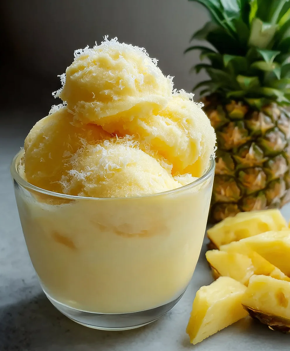 Ninja Creami Dole Whip-Easy Tropical Treat