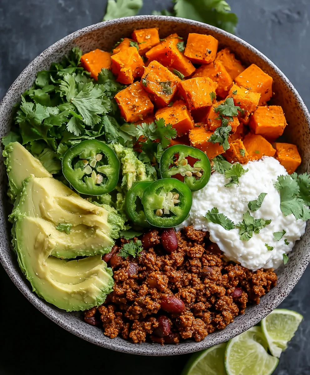 Savory Sweet Potato Taco Bowl - Easy & Delicious