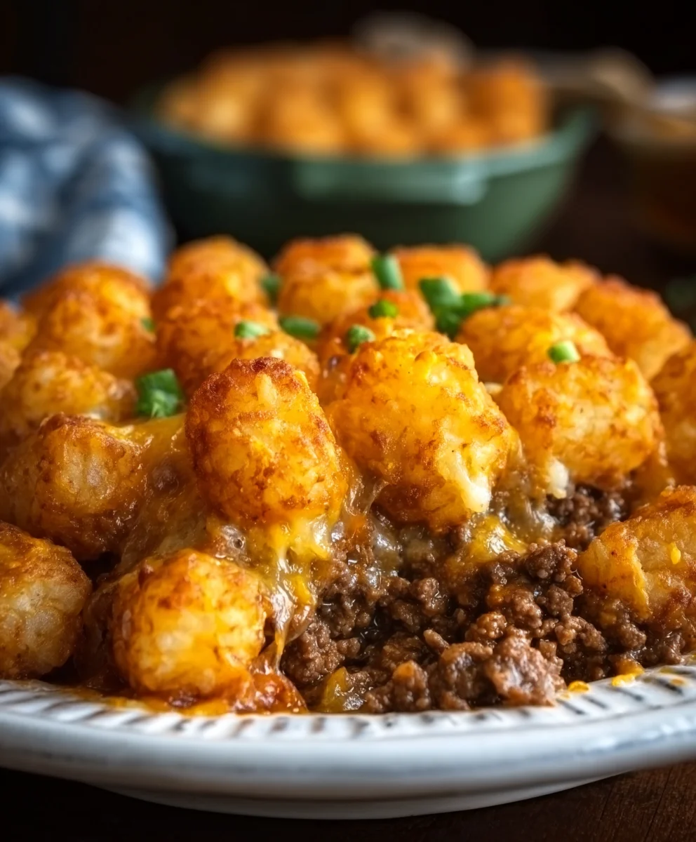 Easy Tater Tot Casserole with Ground Beef Recipe