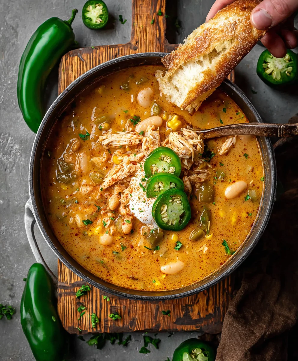 Easy Cajun White Chicken Chili Recipe