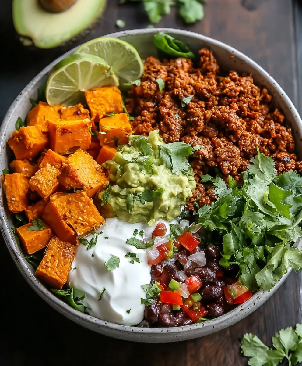 Savory Sweet Potato Taco Bowl - Easy & Delicious