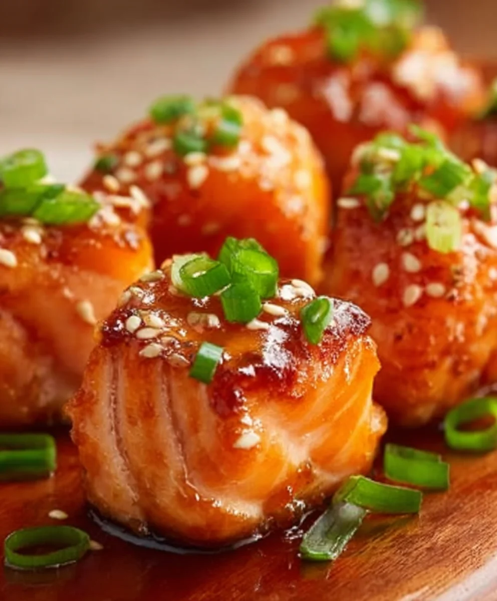 Bang Bang Salmon Bites- Spicy Sweet Flavor