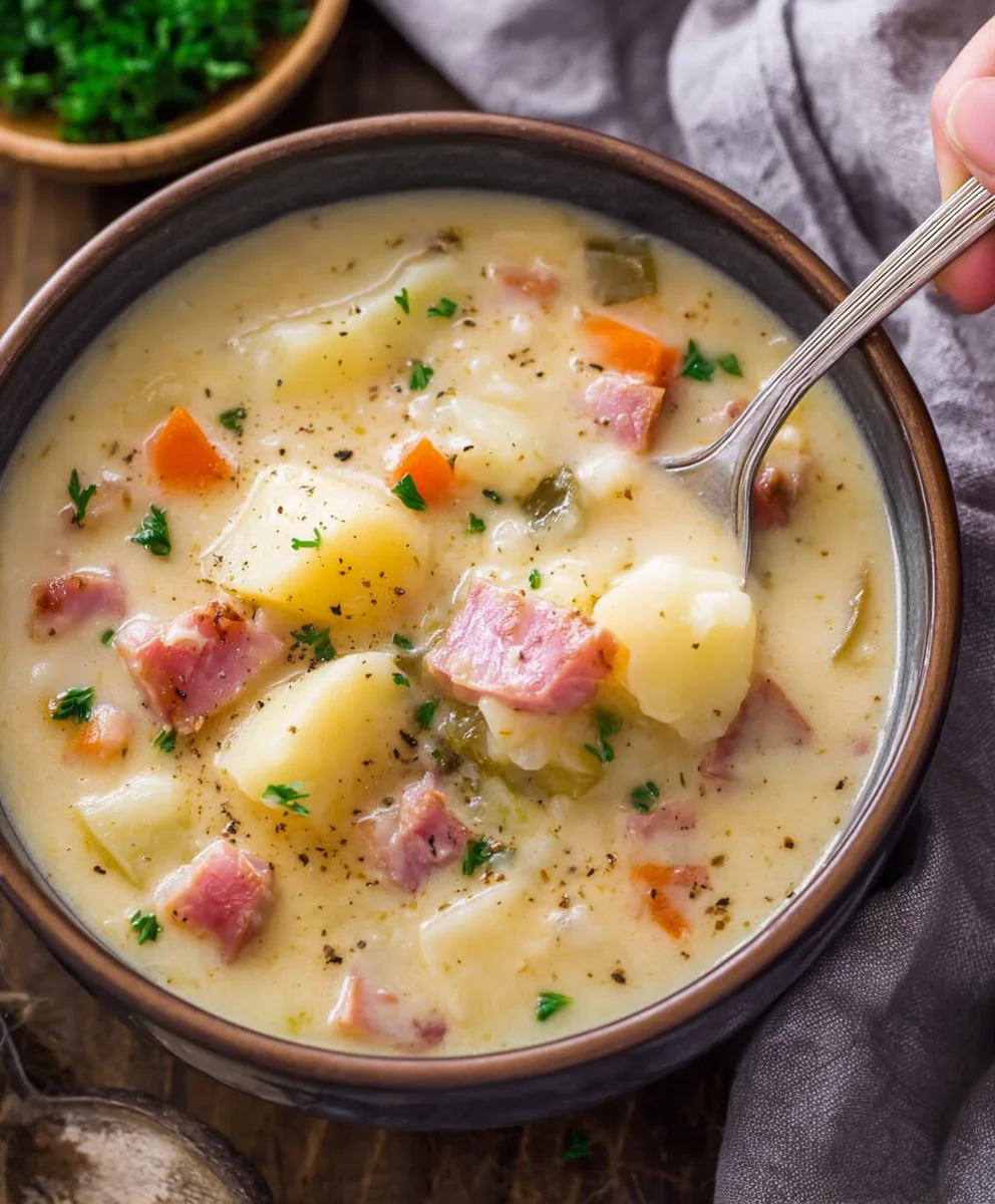 Easy Beef Beef Ham Bean Soup Recipe-Hearty & Delicious