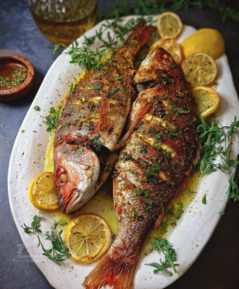 Oven Baked Whole Snapper – Simple & Delicious Recipe
