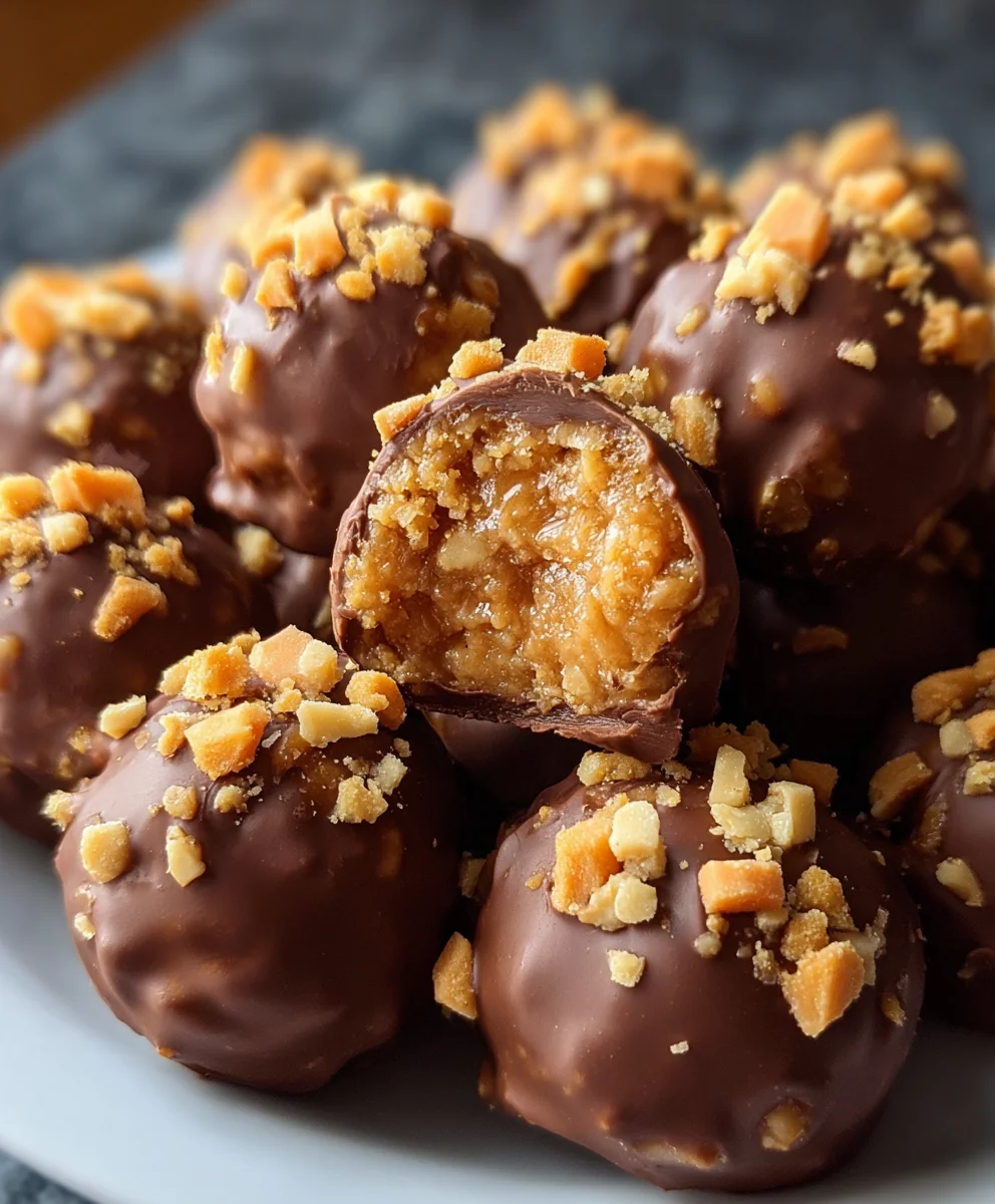 Easy Butterfinger Balls-No-Bake Dessert Recipe