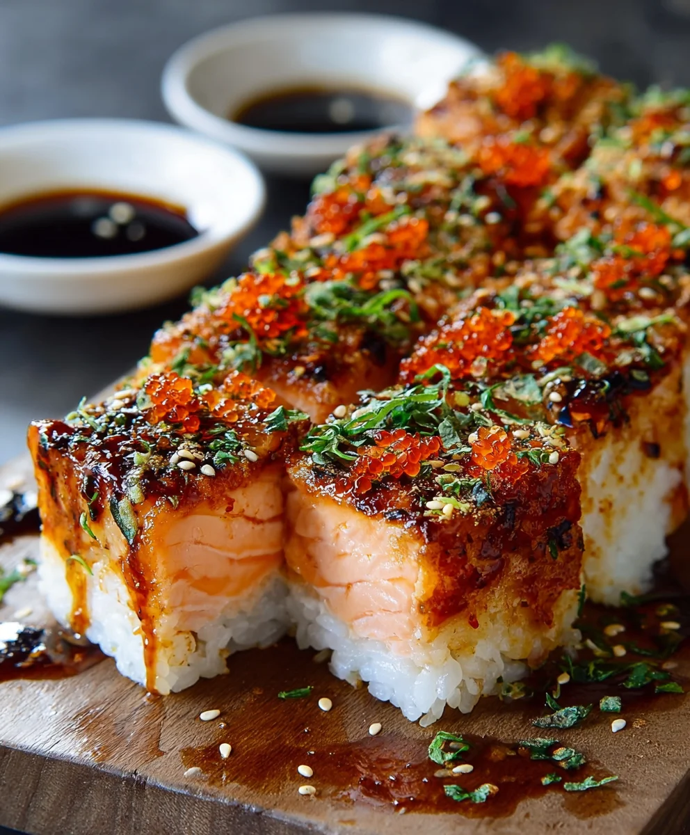 Spicy Salmon Sushi Bake Recipe - Easy Delicious Meal