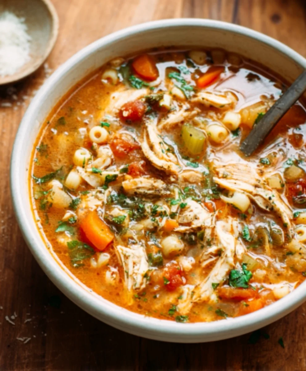 Sicilian Chicken Soup- Authentic Italian Flavor
