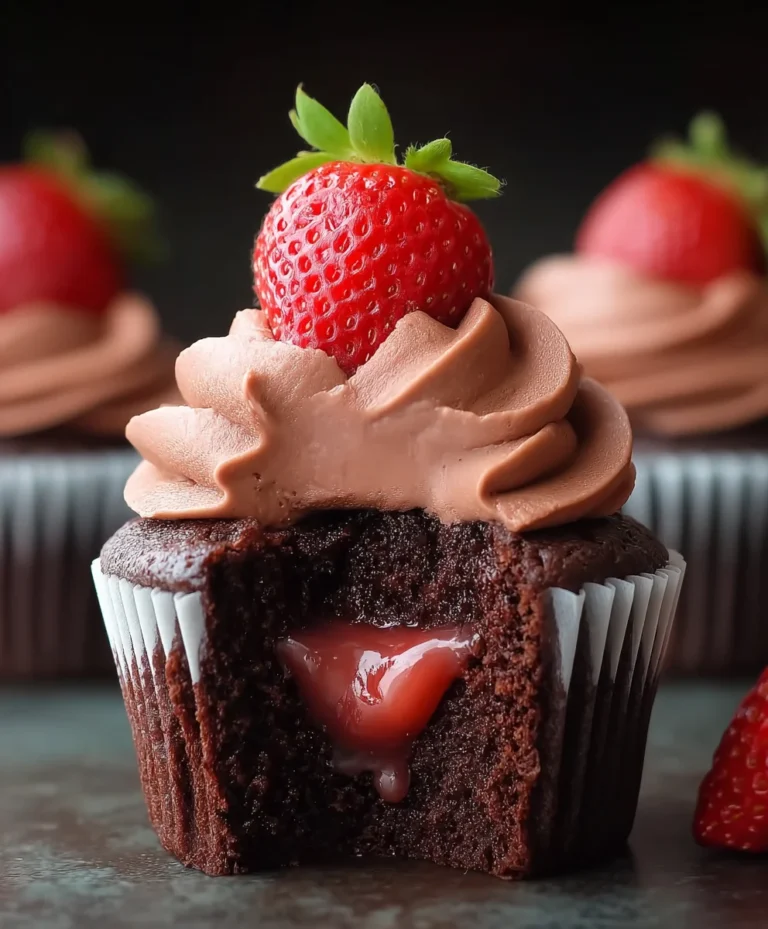 Chocolate Strawberry Cupcakes-Decadent & Delicious Treat