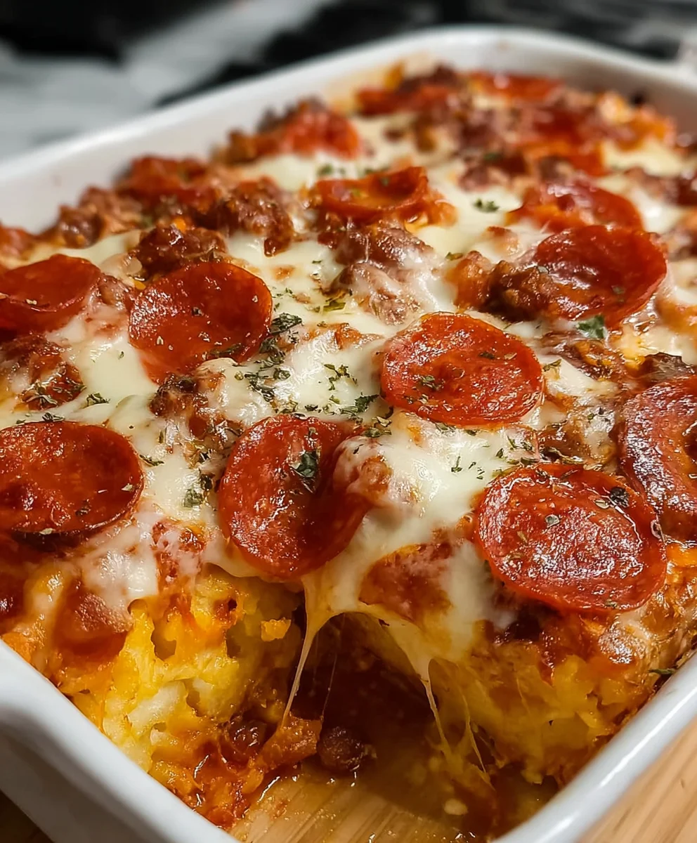 Bubble Up Pizza Casserole Recipe- Easy Dinner Delight
