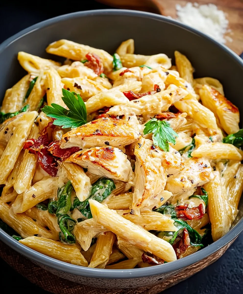 Crack Chicken Penne-Easy Creamy Pasta Bake