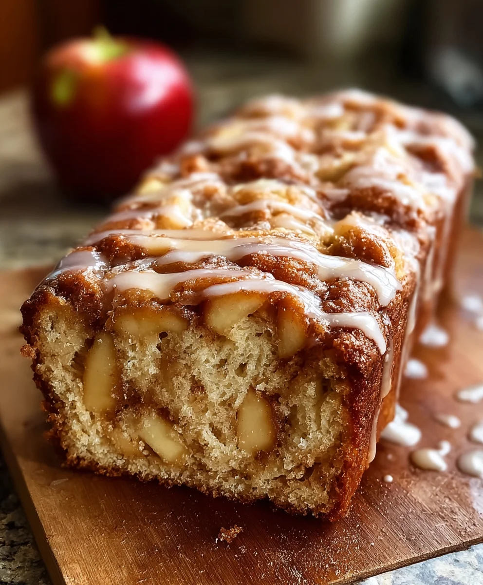 Cinnamon Apple Fritter Bread-Easy Bake Treat