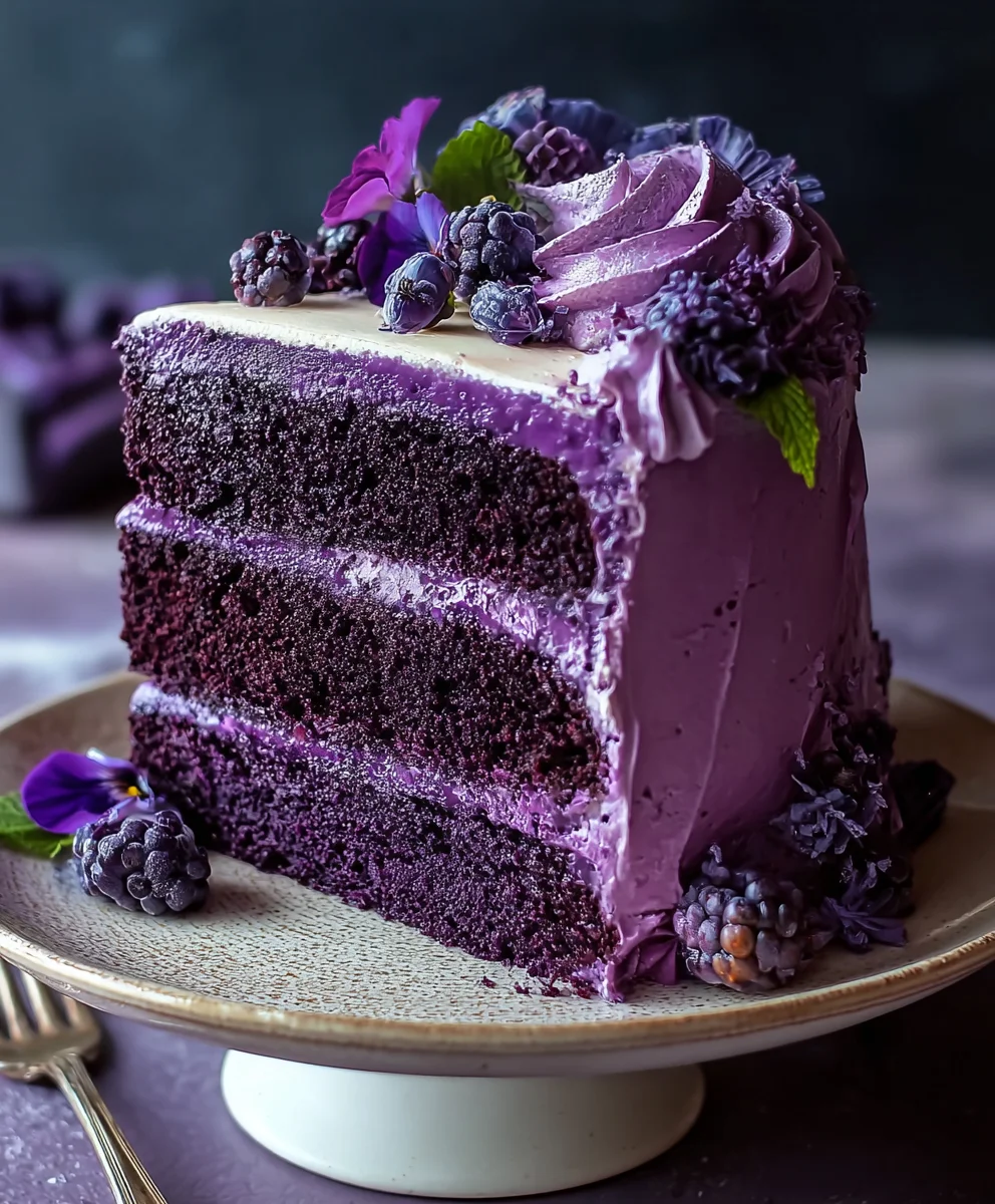 Delicious Purple Velvet Cake Recipe - Easy Bake