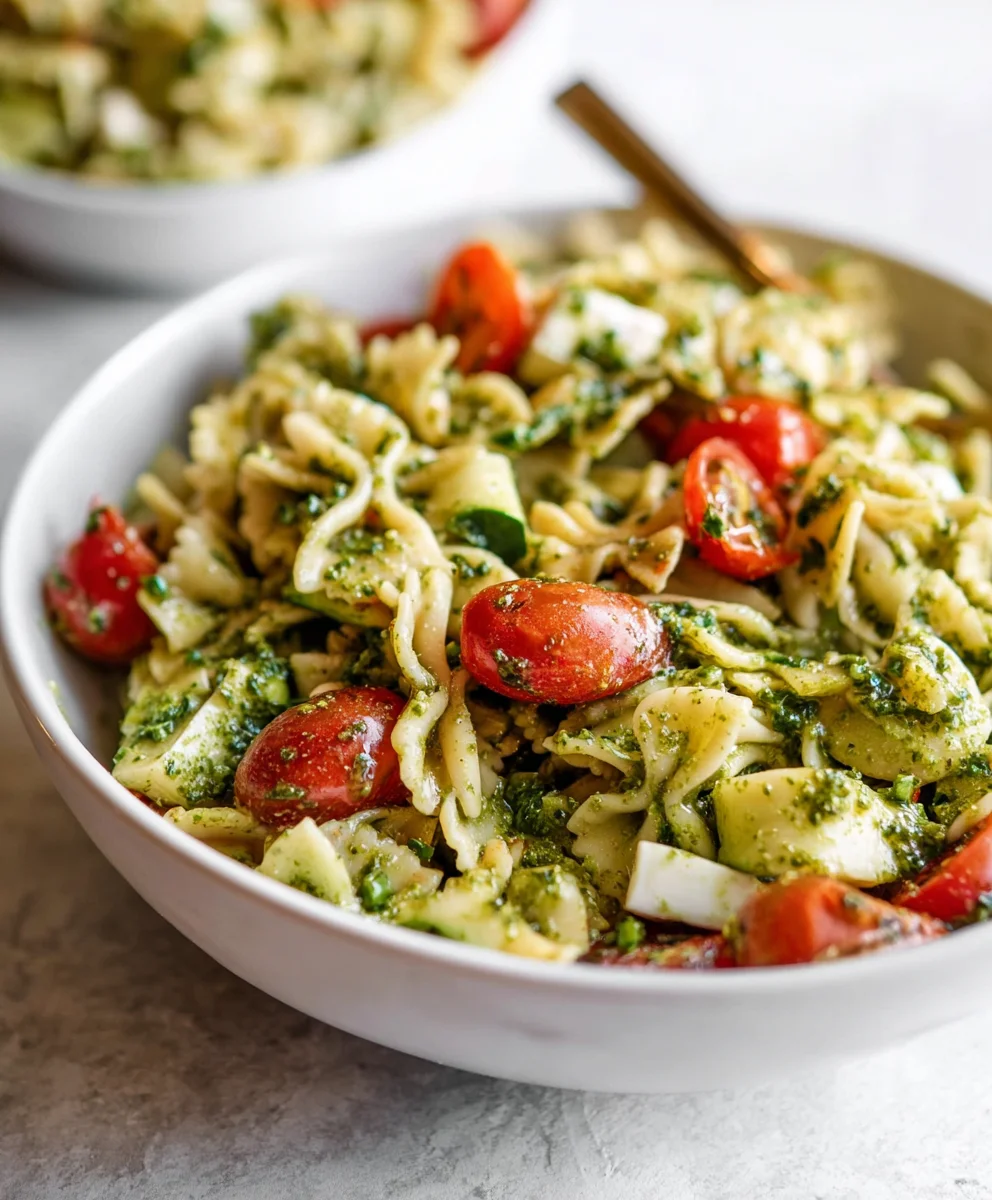 Easy Pesto Pasta Salad - Fresh & Flavorful