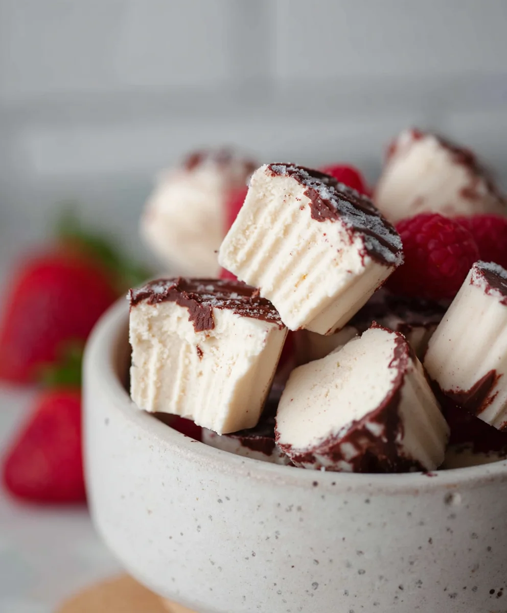 Easy Dairy-free Frozen Yogurt Bites - Healthy Treat