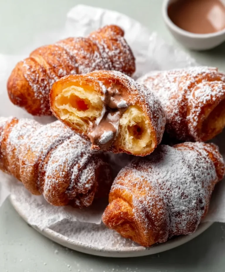 Easy Fried Croissant Beignets Recipe