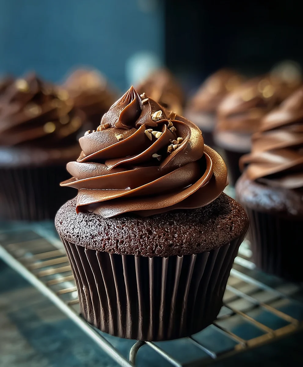 Easy Chocolate Fudge Cupcakes - Rich & Delicious