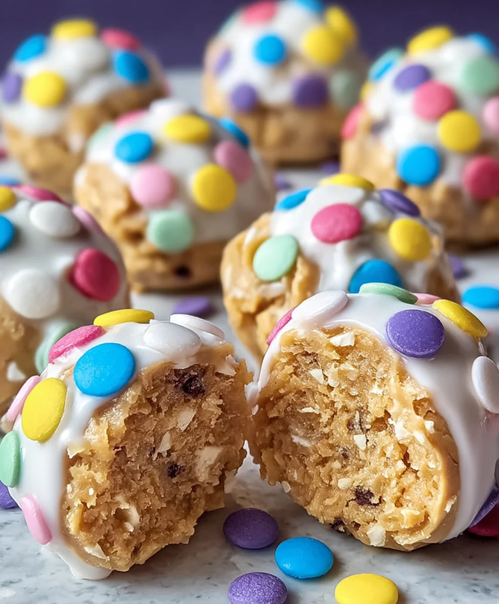Easter Egg Cookie Dough Bites-No-Bake Treat