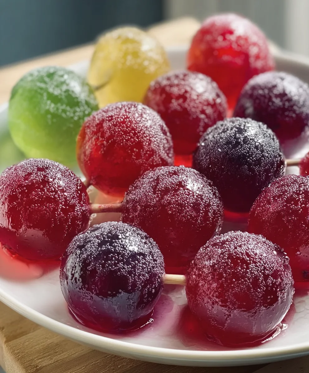 Frozen Candy Grapes Jell-O Recipe-Easy Sweet Treat