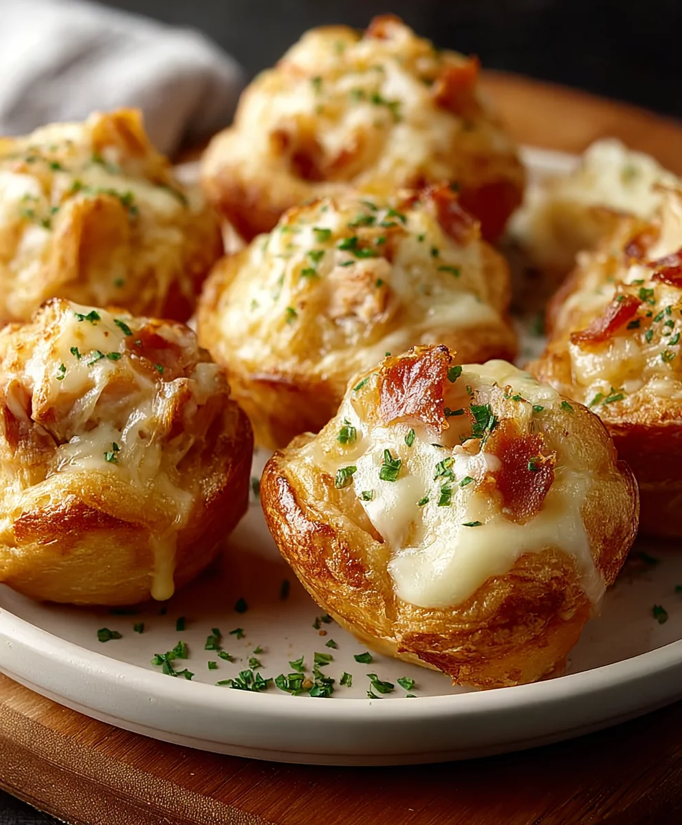 Chicken Alfredo Crazy Puffs-Easy Alfredo Recipe