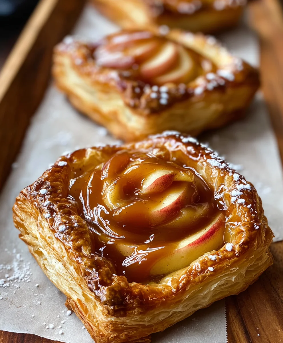 Caramel Apple Puff Pastry-Easy Fall Dessert