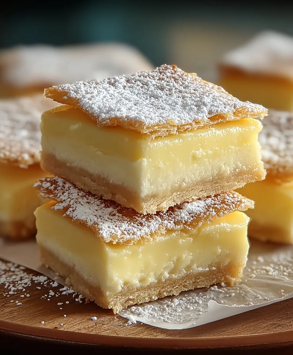 Easy Vanilla Custard Cream Squares Recipe